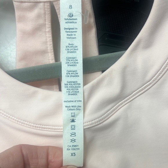 128. Lululemon Run: Make It Count Tank,
Parfait Pink, Size 8, Removable Pads EUC - Picture 6 of 10